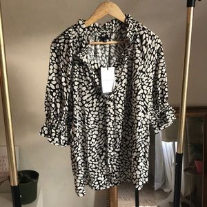 Who What Weat Blouse Top Large Print